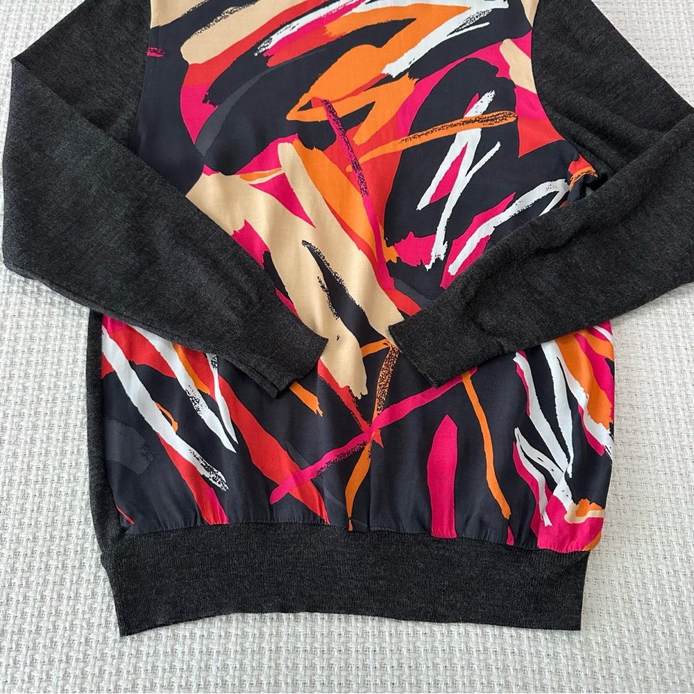 Colorful Abstract Women's Sweater - Picture 4 of 6